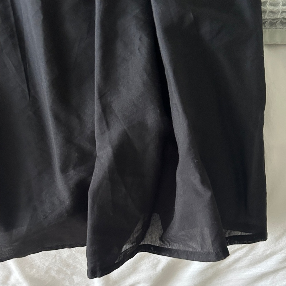 Elan Black Smocked Maxi Dress with Spaghetti Straps - Picture 3 of 4